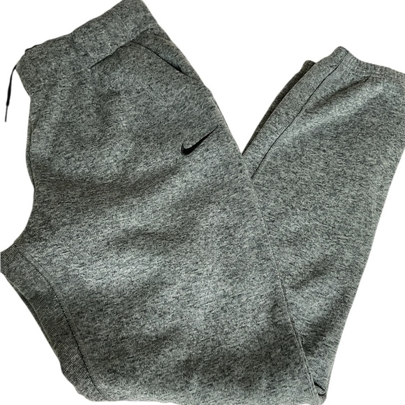 Nike Pants men’s size Small Gray Therma Training Athletic Zip Ankles - Picture 6 of 7